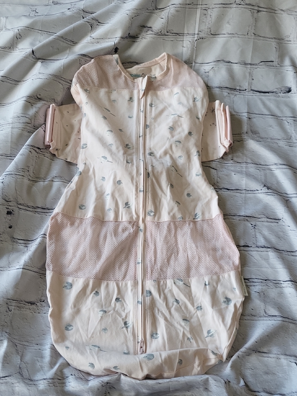 Pink Baby Sleep Sack Swaddle with Zip Closure